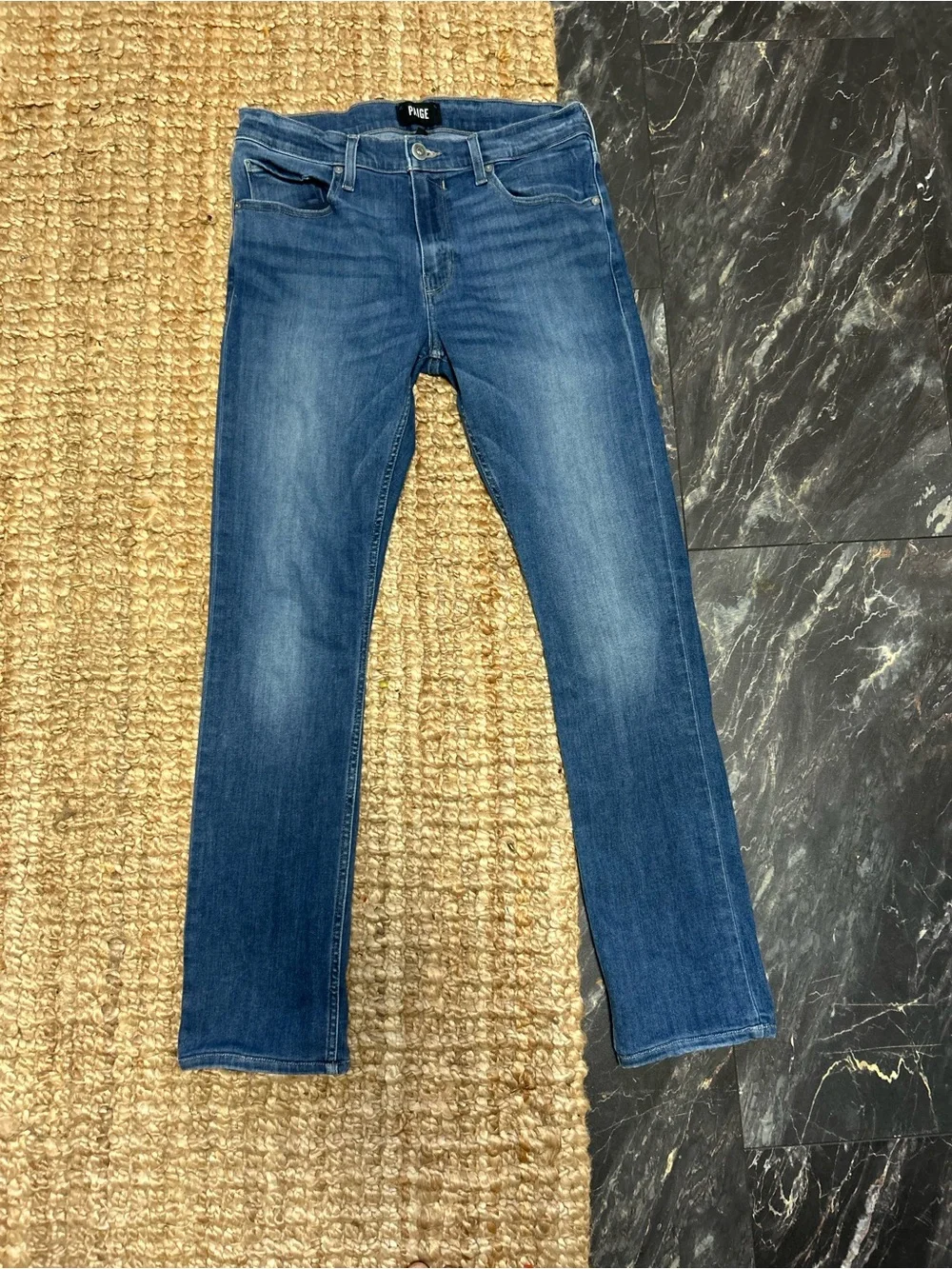 PAIGE Men's Federal Slim Straight Jeans size 32 medium wash